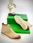 Clarks Tan Chukka Boots - Burnished Gradient Toe - 3
