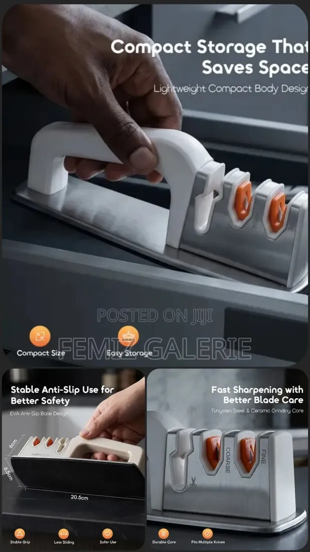 Oraimo SharpEdge Efficient Space-Saving Knife Sharpener - 1