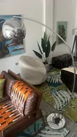 Chrome Arc Floor Lamp - Stainless Steel - 2
