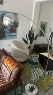 Chrome Arc Floor Lamp - Stainless Steel - 4