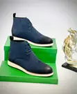 Clarks Men's Navy Blue Leather & Suede Lace-Up Boots - 1