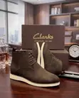 Clarks Brown Suede Chukka Boots - 3