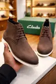 Clarks Brown Suede Chukka Boots - 4