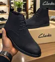 Men's Black Nubuck Leather Ankle Boots - Clarks - 2
