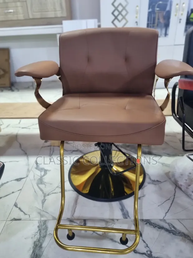 Brand New Barber Chair with Adjustable Headrest - 1