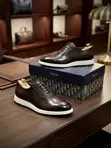 Berluti Dark Coffee Leather Hybrid Dress Shoes - 2