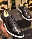 Berluti Dark Coffee Leather Hybrid Dress Shoes - 3