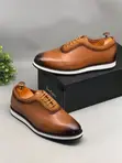 Luxury Berluti-Style Men's Dress Sneakers - 1