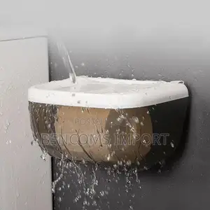 Wall Mounted Toilet Roll Holder with Storage - Black/White