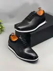 Berluti Hybrid Dress Sneakers - Black Leather - 2