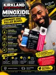 Kirkland Minoxidil 5% + Derma Roller + Biotin - 2