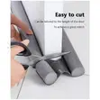 Household Door Seal Bottom Strip - Black - 2