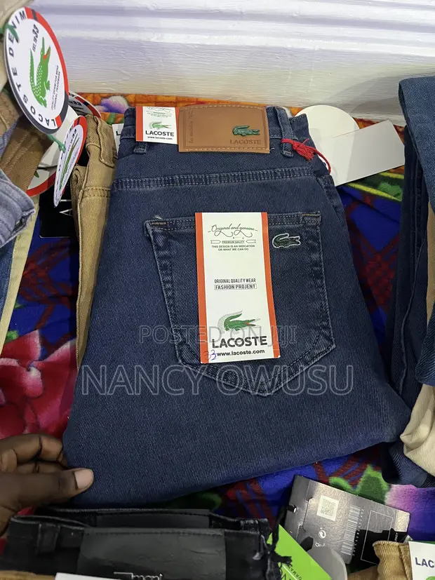 Quality Lacoste Jeans - Blue, Size L - 1