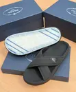 Prada Black Cross-Strap Slippers - 2