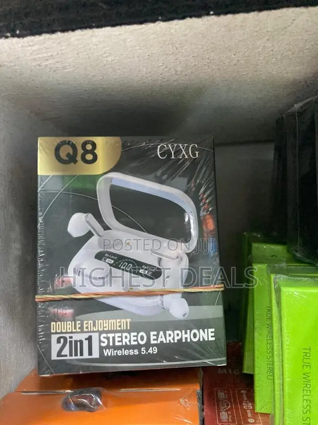 Q8 AirPods - 2-in-1 Wireless Earbuds - 1