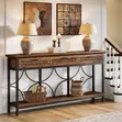 Console Table with 3 Drawers and Storage Shelf - 3