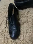 Clarks Black Leather Oxford Brogue Shoes - 5