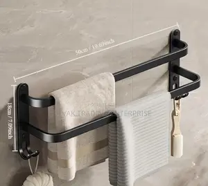 Family Towel Rail - Multi-Purpose Double Bar Towel Holder