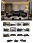 Monaco Reclining Leather Sofa | Zuri Furniture - 1