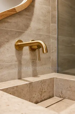 Gold Wall-Mounted Concealed Water Tap