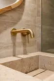 Gold Wall-Mounted Concealed Water Tap - 1