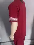 Burgundy Greek Set - T-Shirt & Shorts - 4