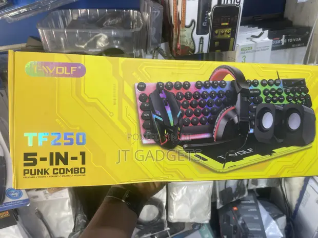 T-Wolf TF-400 4-in-1 Gaming Combo Kit with RGB - 1