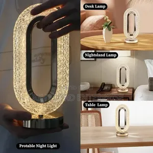 Rechargeable Crystal Diamond Table Lamp