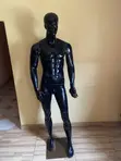 Full-Body Glossy Black Male Mannequin - 1