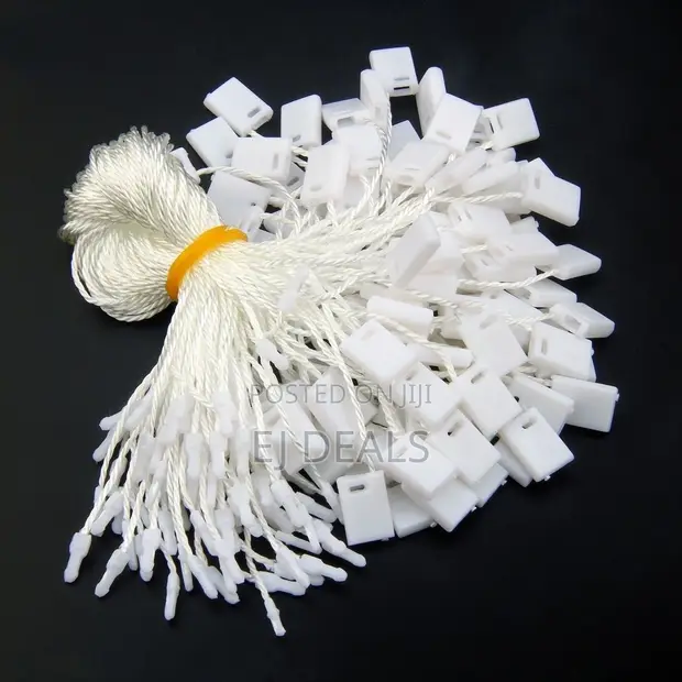 Garment Label Hanging Strings, 17cm, 1000pcs - 1