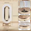 Dimmable Crystal Desk Touch Lamp with USB Charging - 2