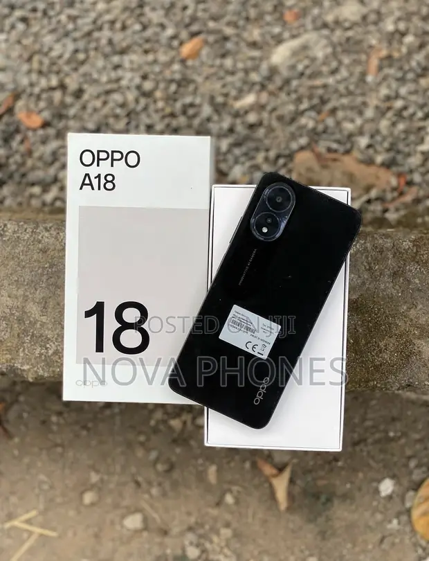 New Oppo A18 64GB Black - 1