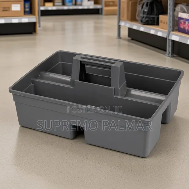 Grey Multi-Compartment Cleaning Caddy - 1