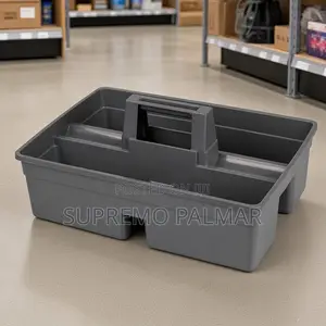 Grey Multi-Compartment Cleaning Caddy