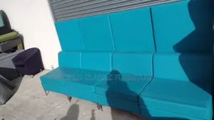 Modern Turquoise Blue Modular Sofa - 6 Seater