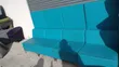 Modern Turquoise Blue Modular Sofa - 6 Seater - 1