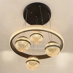 3-Color LED Hanging Light - Golden Finish