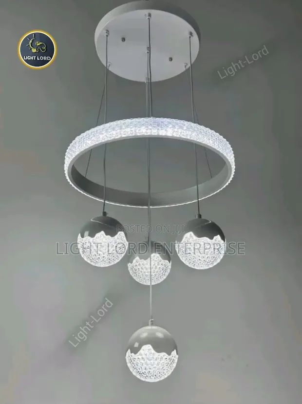 ZDGG-93006 Grey Ice Crystal Pendant Light - 1