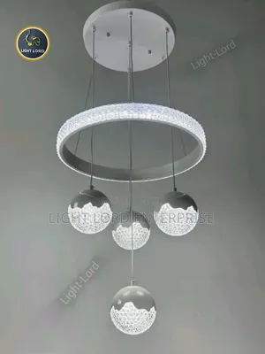 ZDGG-93006 Grey Ice Crystal Pendant Light