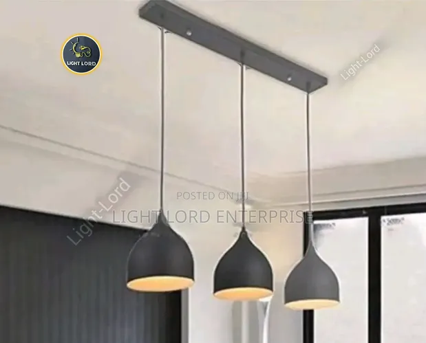 Grey 3-in-1 Hanging Chandelier Light - 1