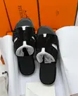 Hermès Oran Black Crystal Studded Slides - 2