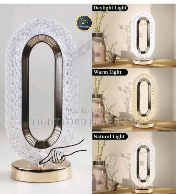 ELK Rechargeable Touch Lamp - Dimmable Crystal Desk Lamp - 1