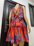 WEARGHANA Vintage Rose Flower Mermaid Dress - Red, Size L - 1