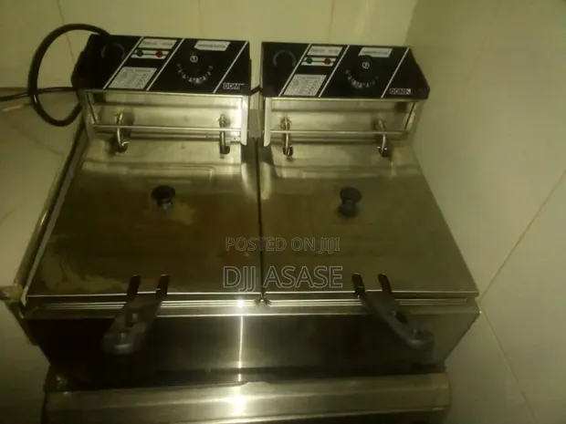 DOM 12L Commercial Double Electric Deep Fryer - 1