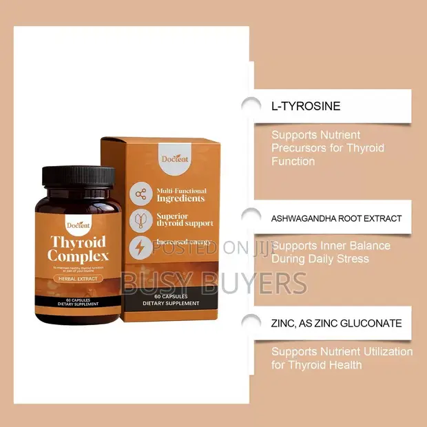Thyroid Complex Supplements with Ashwagandha & Bladderwrack - 1