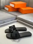 Hermès Oran Slippers - White Epsom Leather - 2