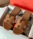 Hermès Oran Slippers - White Epsom Leather - 3