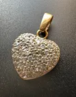 9ct Gold Heart Pave Pendant - 3