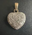 9ct Gold Heart Pave Pendant - 4