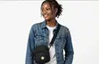 Smiley Mini Cross Bag - Black Quilted - 1